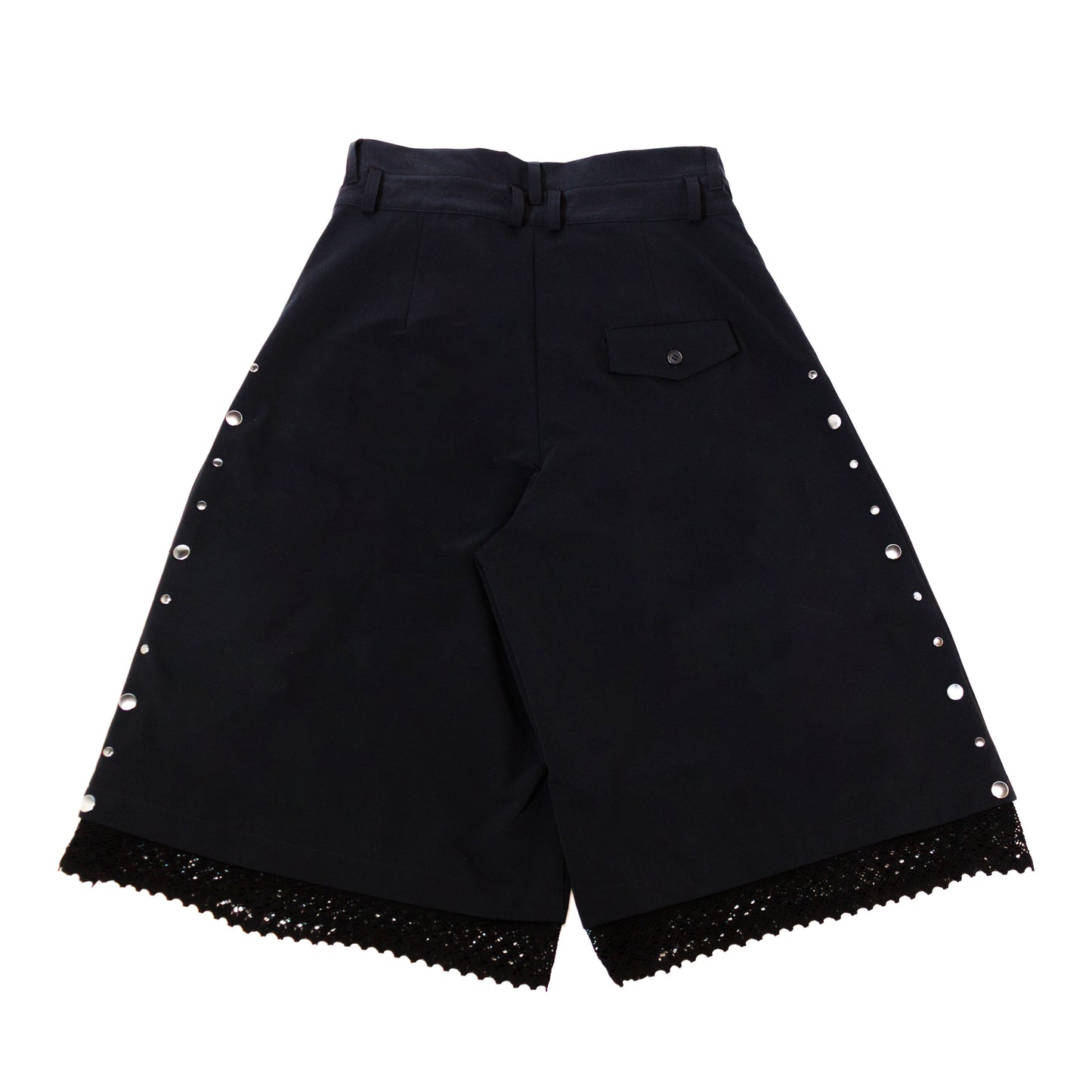Double Belt Studded Shorts
