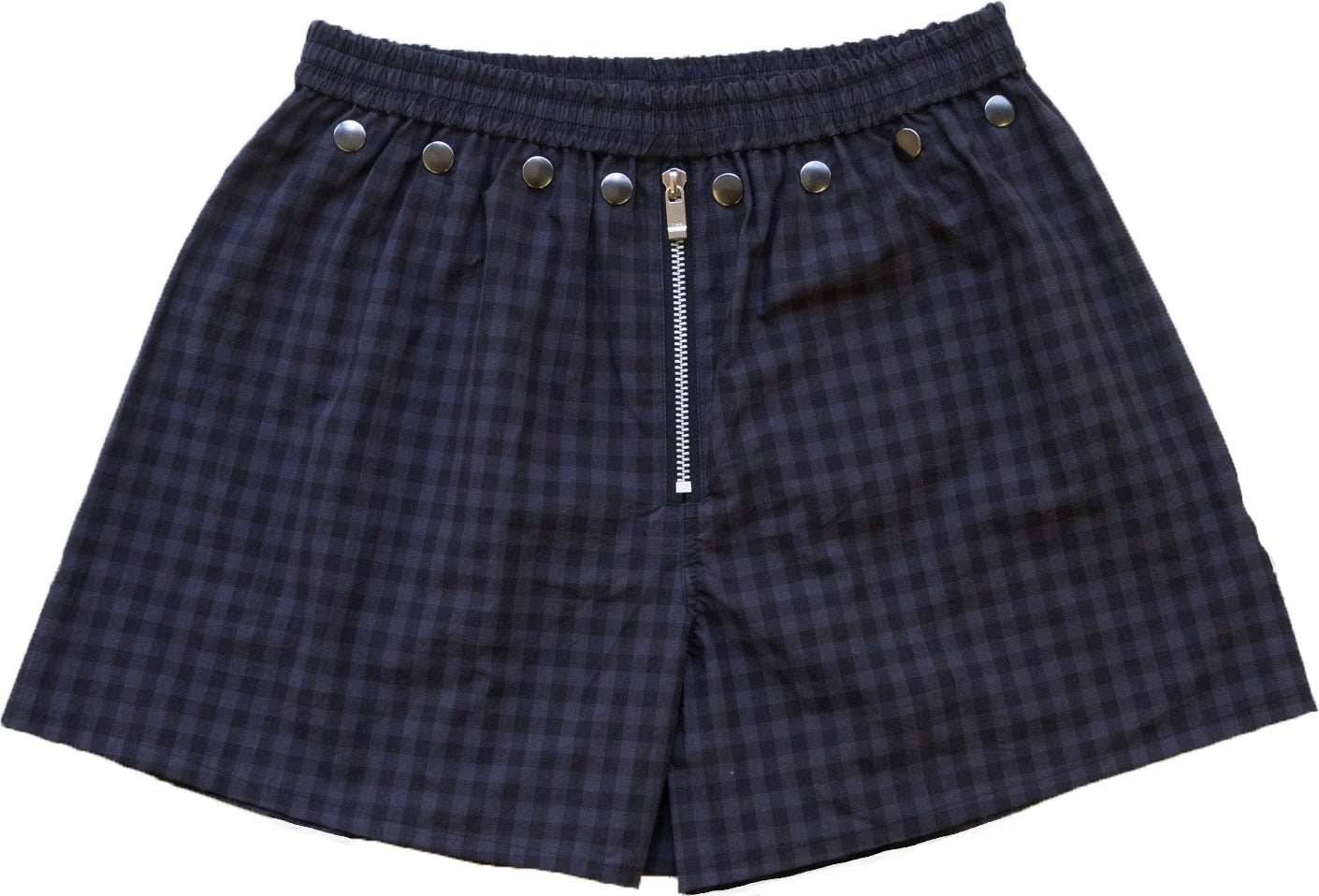 Front Zip Studded Trunks