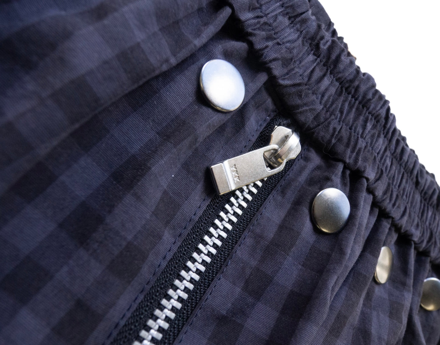 Front Zip Studded Trunks