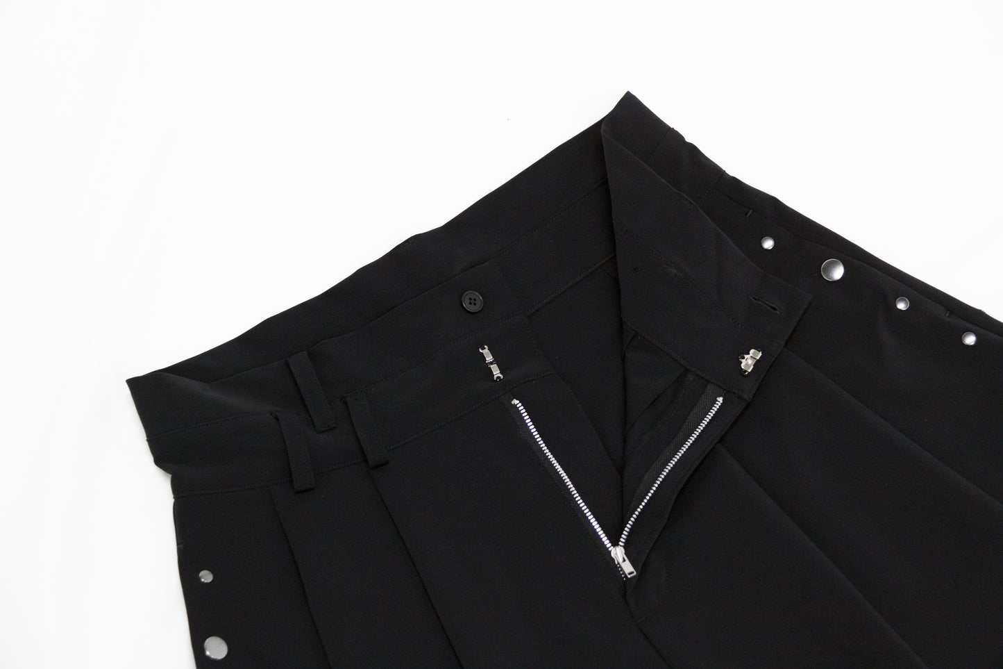 Double Belt Studded Shorts